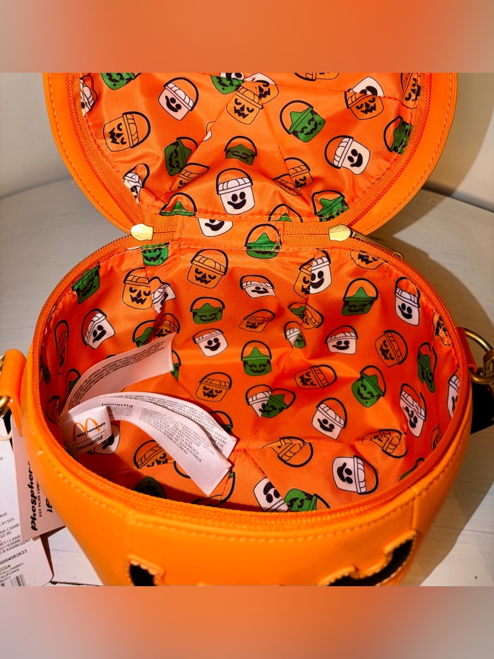 NWT Loungefly Boo Bucket McDonald’s Pumpkin Halloween 🎃 Bag - Picture 4 of 4
